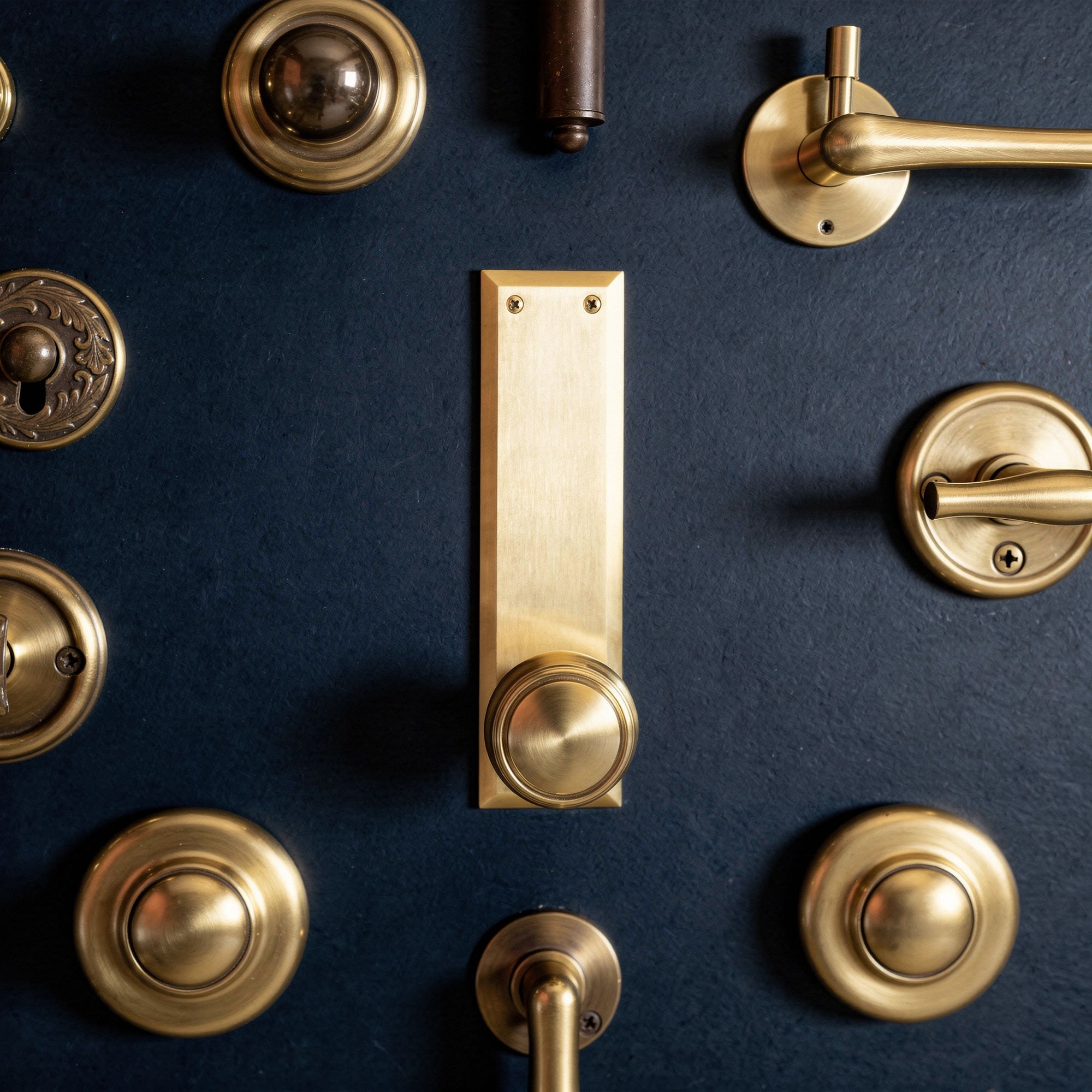 Hero shot of Baldwin Cabinet Knob in Brass